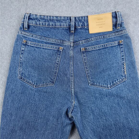Neuw Womens Size 27 Lola High Waisted Mom Jeans Frayed Hem - Picture 6 of 16